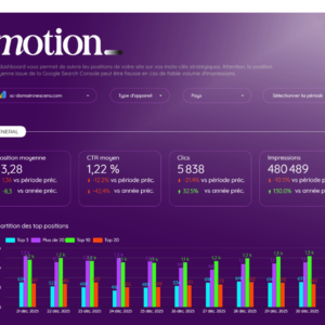 suivi de positions avec dashboard motion