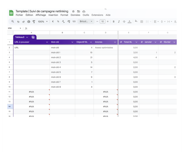 suivi campagne netlinking