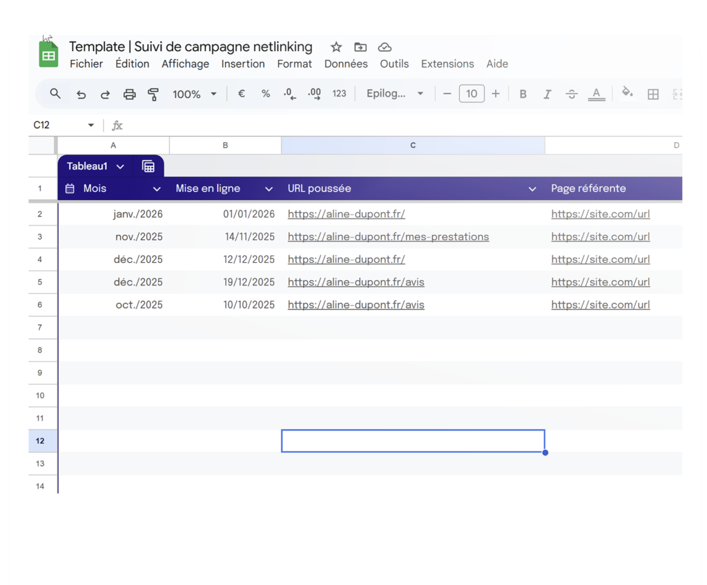 suivi des backlinks obtenus