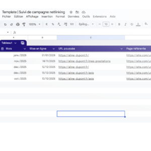 suivi des backlinks obtenus