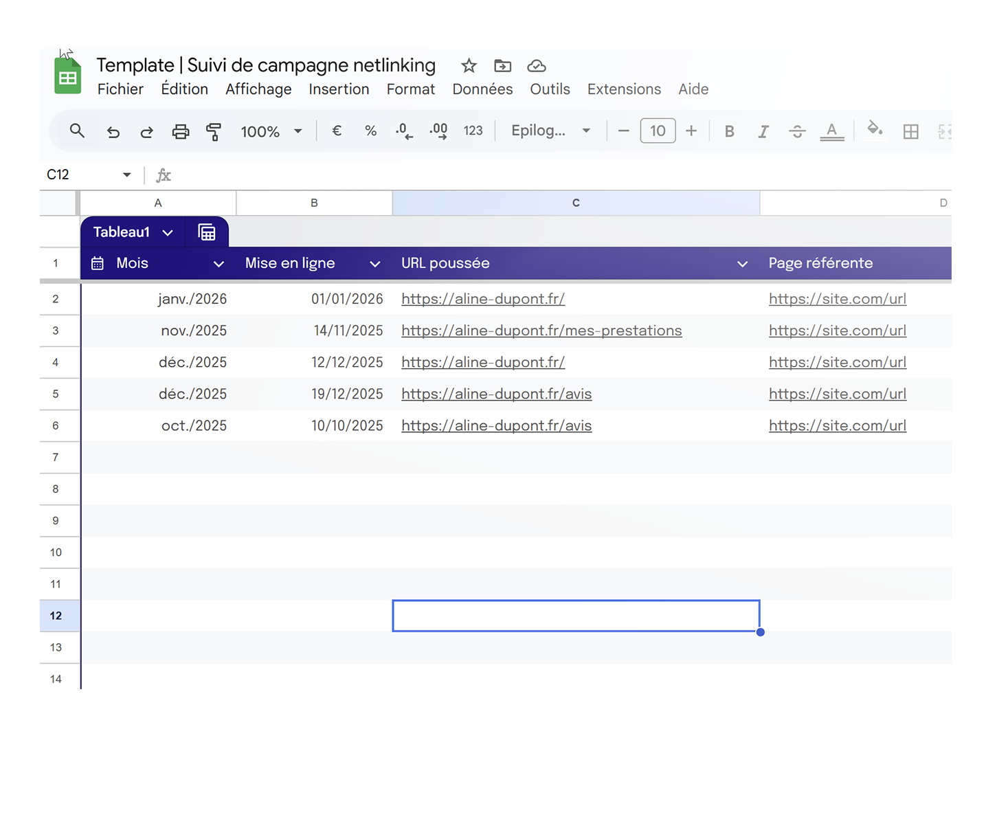 suivi des backlinks obtenus