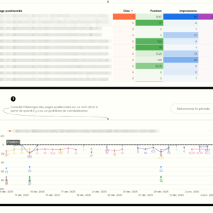 historique des pages en cannibalisation seo